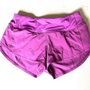Lululemon size 2 Raspberry Pink Speed Up Shorts 2.5